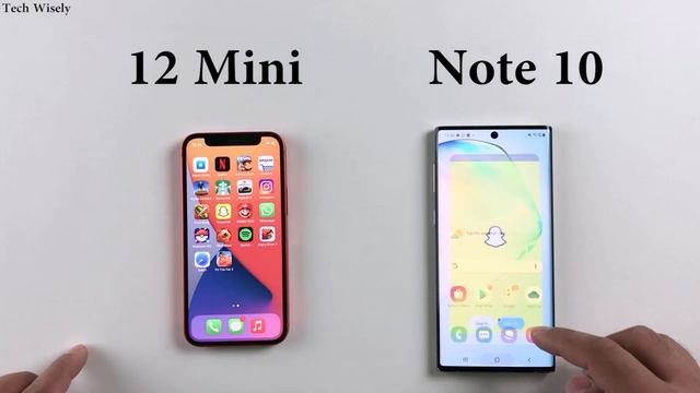 iPhone 12 Mini vs Note 10 : Speed Test + Size Comparison + Ram management смотреть онлайн