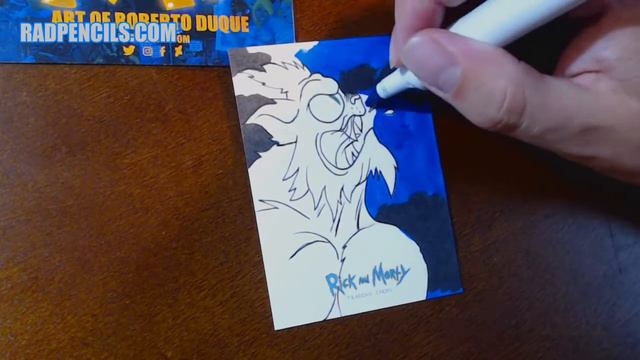 Rick and Morty Squanchy 2 Sketch Card смотреть онлайн