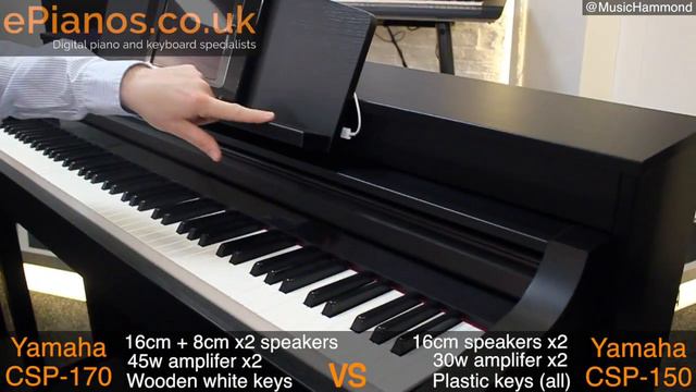 Yamaha CSP-150 vs CSP-170 Clavinova piano comparison - What piano should I buy? смотреть онлайн