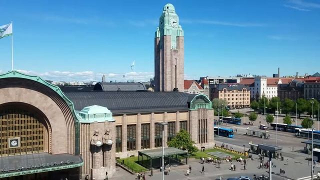 Helsinki Railway Station Mid Day Timelapse