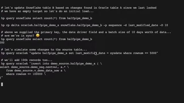 Halfpipe: Copy Table Changes From Oracle To Snowflake via S3 смотреть онлайн