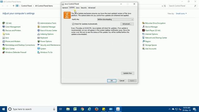 How to Disable Java Updates in Windows смотреть онлайн
