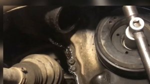 Снятие шкива коленвала на ТИГУАНЕ 2.0