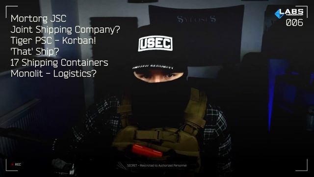 Tarkov Story - TG-LOG-006 [Tiger PSC] Leaked Footage | Lore Of Escape From Tarkov