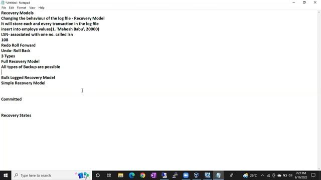 SQL DBA BATCH 44 Class 43 Recovery Models смотреть онлайн