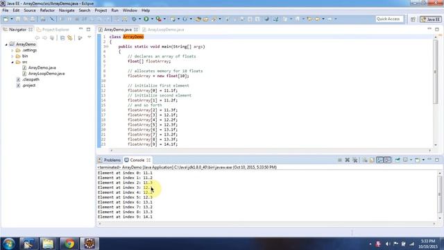 How to store float values in Java Array? | Java Array (float values) | Java Tutorial смотреть онлайн
