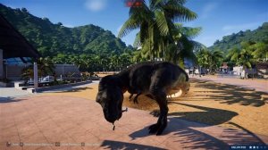 2 Tarbosaurus & 2 Tyrannosaurus Rex Breakout & Fight! Jurassic World Evolution Mods (4K 60FPS)