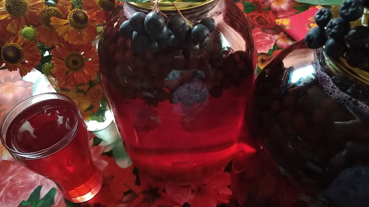 Компот "А-ЛЯ КОКА-КОЛА". Из ЧЕРНОПЛОДНОЙ РЯБИНЫ с ЛИМОНОМ. смотреть онлайн