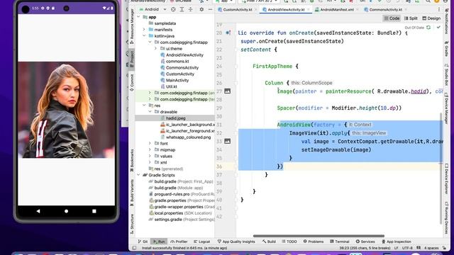 Kotlin With Jetpack Compose Ui And Material 3: AndriodView Component смотреть онлайн
