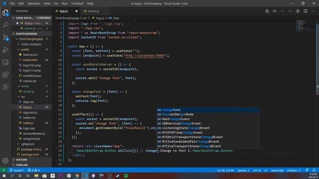 Make A Font Changing App | WebSockets, React Hooks, ExpressJS смотреть онлайн