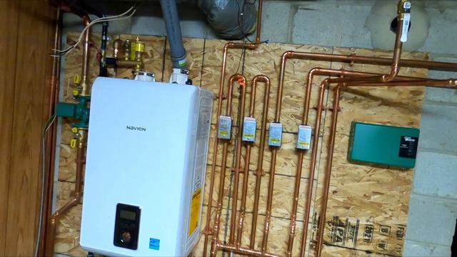 Navien Combi Boiler Install By Myself NCB-240/110 смотреть онлайн