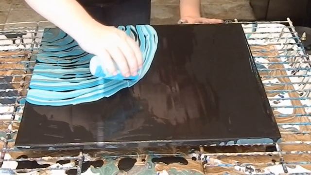 (26) Geode Style Acrylic Dirty Pour on Negative Space смотреть онлайн