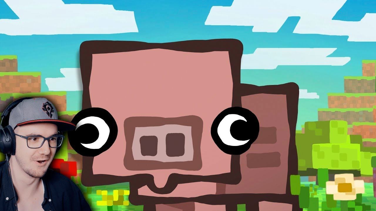 МАЙНКРАФТ СВИНЬЯ ► НАСТОЯЩАЯ ВЕРСИЯ ( Pig - Ultimate Minecraft Cartoons ) | Реакция смотреть онлайн