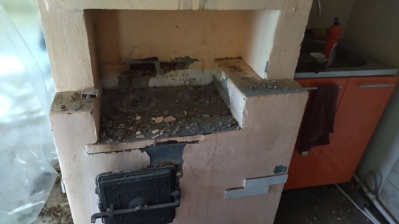 Разбираем ПЕЧЬ, что стало с сеткой? смотреть онлайн