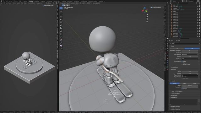 ⛷️ Blender Timelapse - Skier смотреть онлайн
