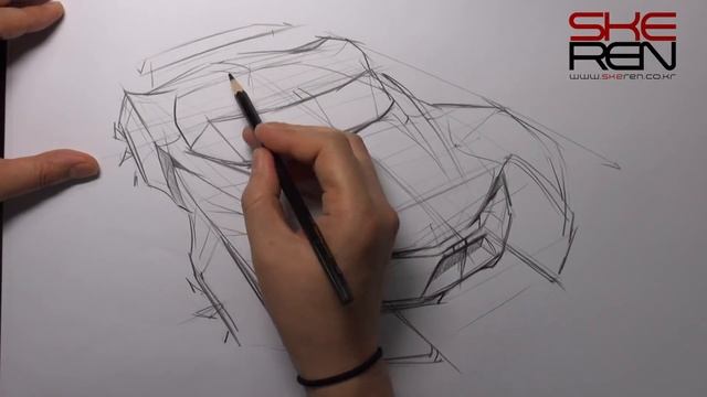 Car Sketch & Design - bird eye View смотреть онлайн