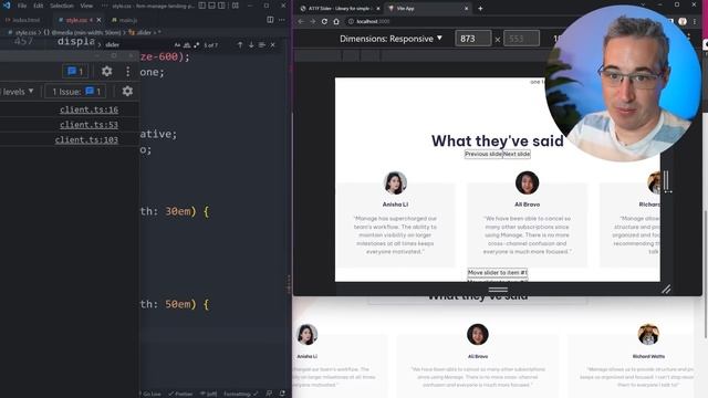 Build a responsive website with HTML & CSS | Part nine: The Slider смотреть онлайн