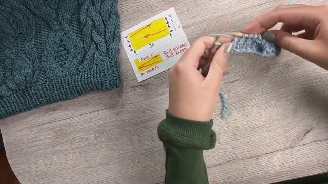 Как вязать широкую косу из трех прядей спицами, видеоурок / Александра Краснобаева смотреть онлайн