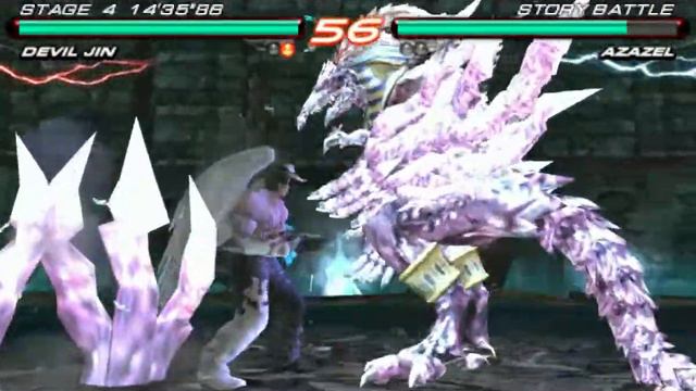 Tekken6 Story Battle Deviljin Vs Azazel Final Stage, PSP,PS3 смотреть онлайн
