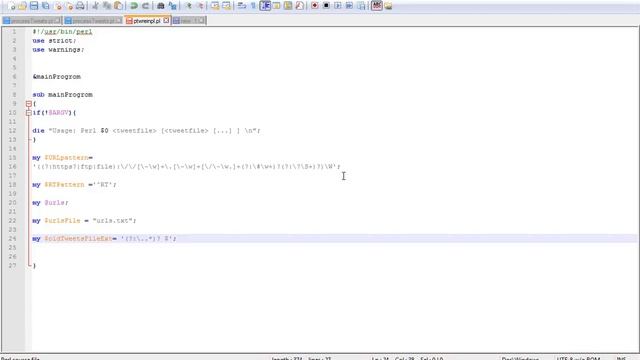 Regular Expression in perl смотреть онлайн