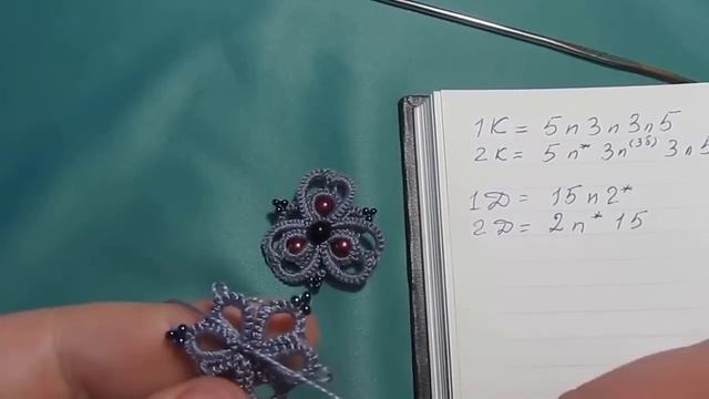 Фриволите иглой.Двухслойный мотив. смотреть онлайн