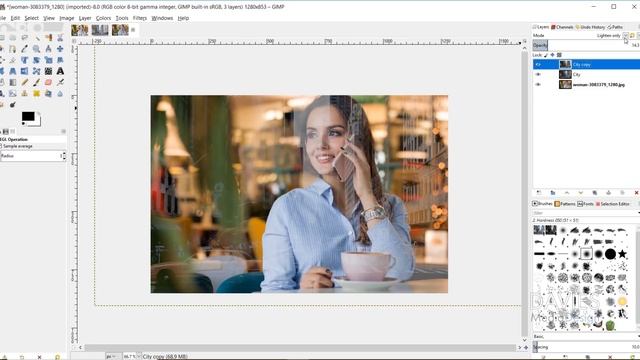 GIMP 2.10 Tutorial: Glass Window Reflection (Beginners) смотреть онлайн