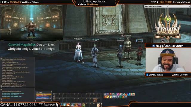 Lineage 2 Town - Live @DaniloP20tv смотреть онлайн