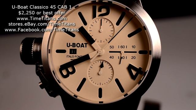U-Boat Classico 45 Stainless Steel Automatic Chronograph 45MM 100M BNIB смотреть онлайн