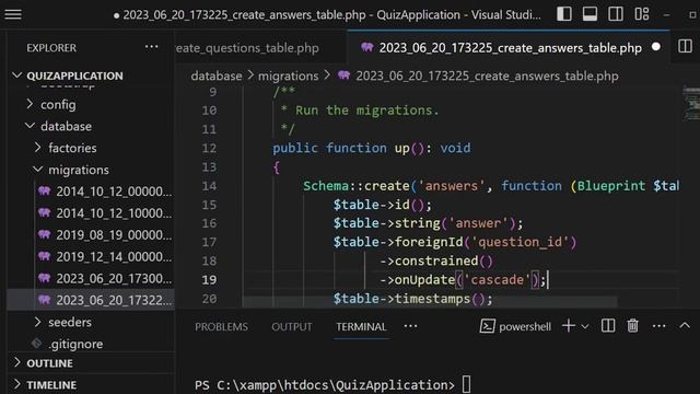 Laravel Migrations and Relationships -Quiz app Tutorial | Laravel, Inertia Js, Vue js | Episode 5 смотреть онлайн