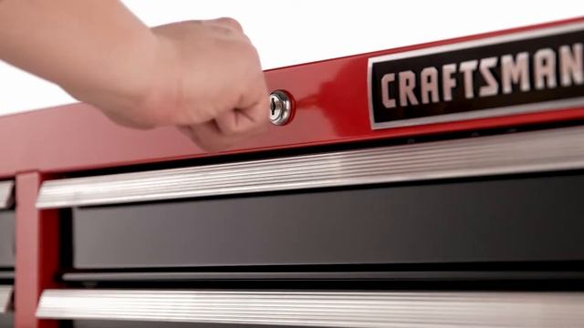 CRAFTSMAN Heavy-Duty 10-Drawer Red Steel Tool Cabinet (52-in W x 37.5-in H) смотреть онлайн