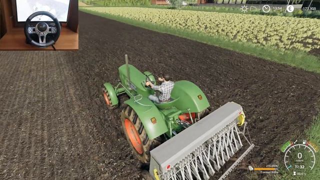 DEUTZ-FAHR D 80 ПОСЕВ УРОЖАЯ-Farming Simulator 19 смотреть онлайн