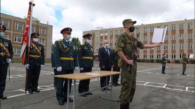 Присяга студентов Военного учебного центра СибГУТИ 15 августа 2020 смотреть онлайн