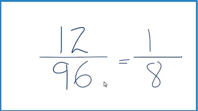 Fix End --- offscreen How to Simplify the Fraction 12/96 смотреть онлайн