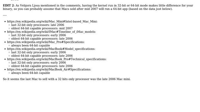 Apple: How old are Macs that cannot run 64-bit applications? (3 Solutions!!) смотреть онлайн