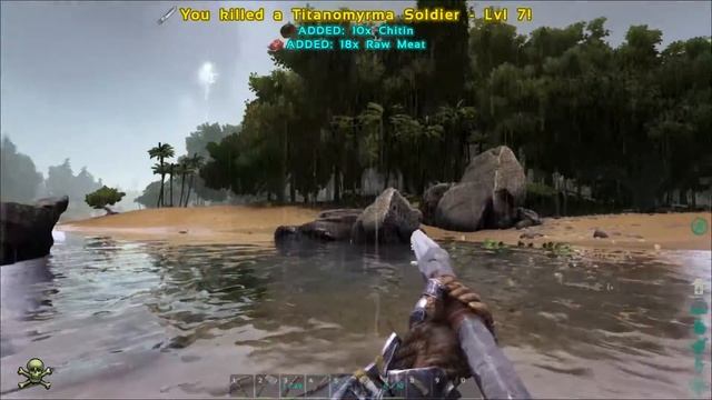 ARK: Survival Evolved Let's Play Ep.10 "ERM...T-REX!" смотреть онлайн