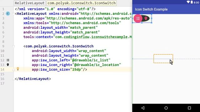 IconSwitch Library - Android Studio Tutorial смотреть онлайн