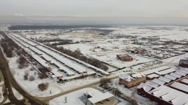 Полет над городом Ангарском. район 17мрн