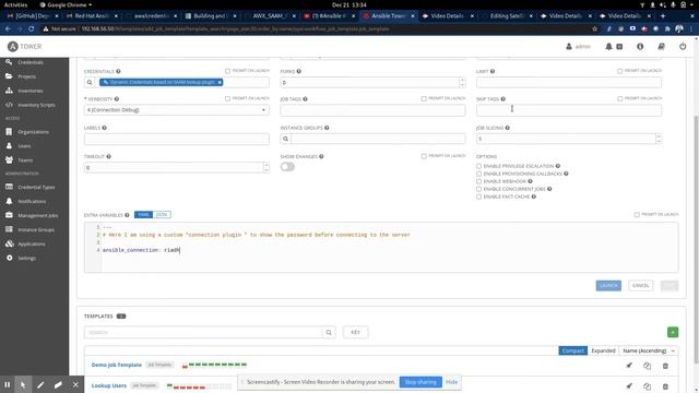 #Ansible #Tower / #AWX use custom crentials plugin to get credentials смотреть онлайн