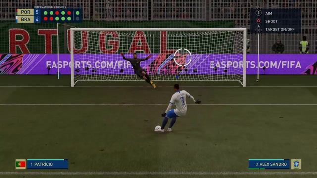 Portugal vs Brazil Penalty Shootout FIFA 21 смотреть онлайн