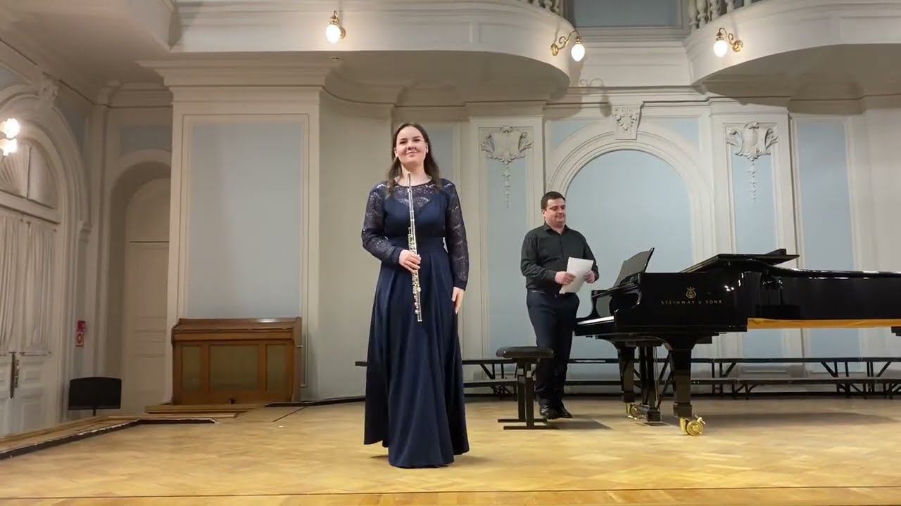 С.С.Прокофьев. Соната Ре мажор для флейты и фортепьяно, I часть. смотреть онлайн