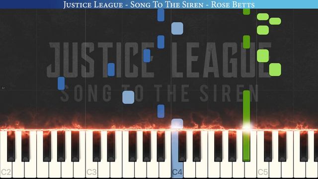 Song to the Siren - Zach Synder's Justice League | Piano Tutorial смотреть онлайн