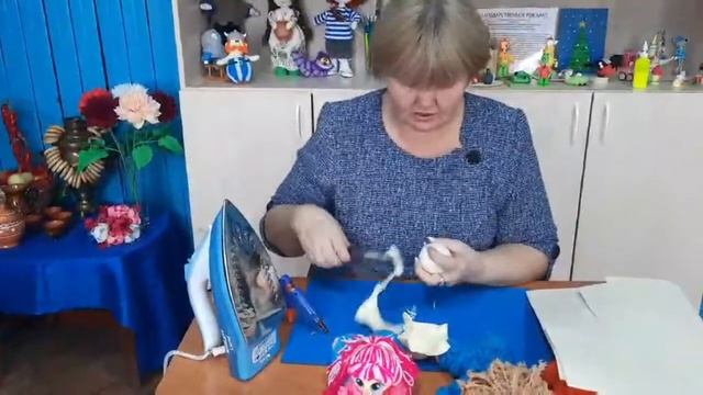 Кукла из пряжи Бисерова Ирина Яковлевна смотреть онлайн
