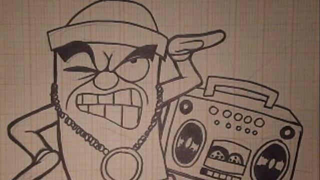 Drawing a spray can Dancing hip hop (I sketch it first with a pencil) смотреть онлайн