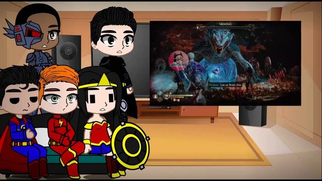 Justice League react to Kratos || GOW || |gachaclub | смотреть онлайн