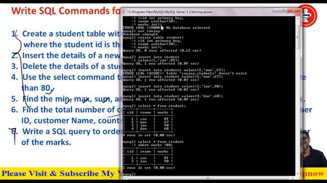 Practical Exercise Solution IP Class 11 Unit-3 Database management and SQL Suggested by CBSE 20-21 смотреть онлайн