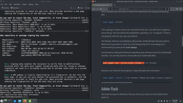 openSUSE Multimedia Codec Installation смотреть онлайн
