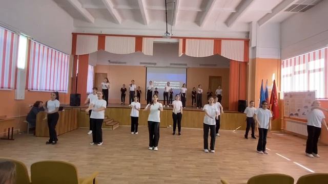 Флешмоб РДДМ Гимн РДДМ Открытие МБОУ СШ №15 смотреть онлайн