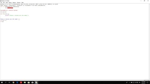 Python3 - IF Statement смотреть онлайн