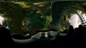 360 / VR Video Dinosaur Roller Coaster Experience - Jurassic World Virtual Ride