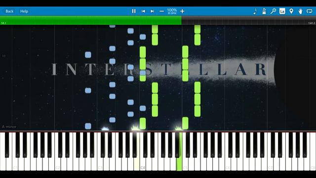 Interstellar - First Step (Main Theme) [Synthesia Piano Tutorial] смотреть онлайн